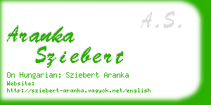 aranka sziebert business card